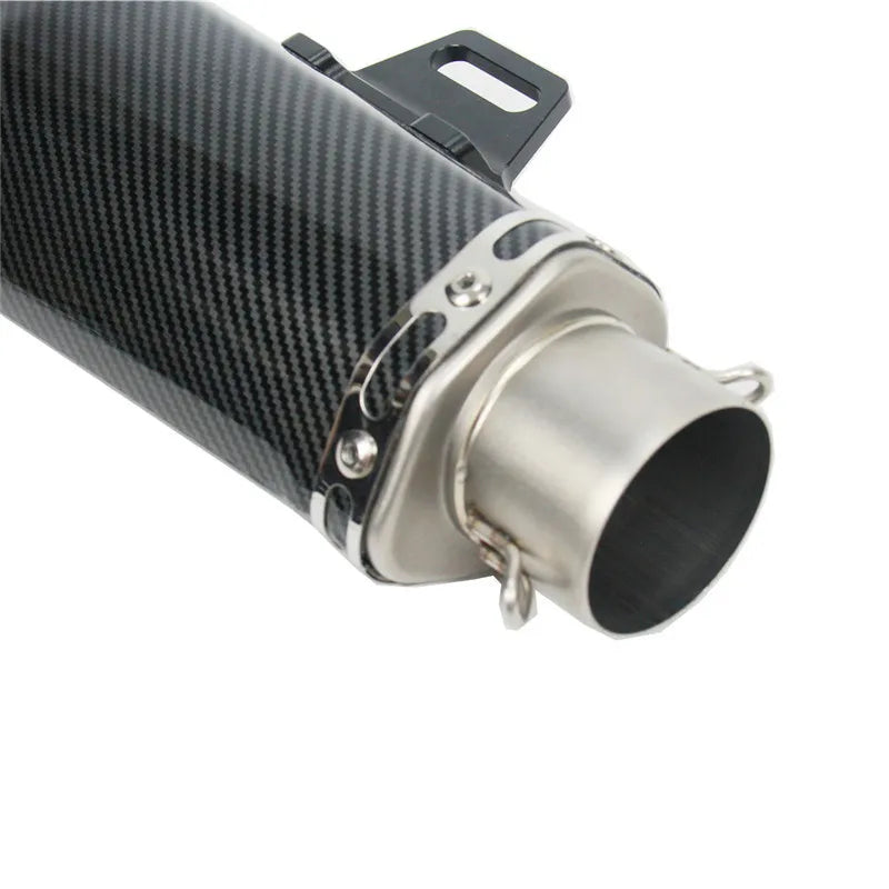 Universal 36-51mm Motorcycle Exhaust With Stickers Or Laser Logo