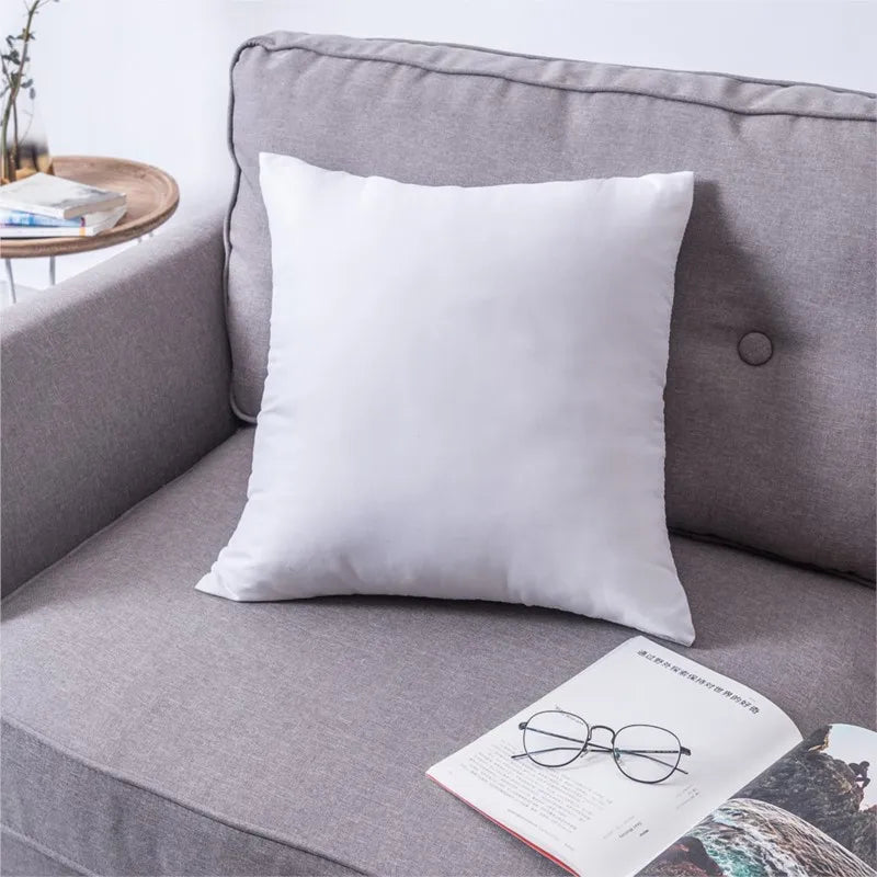 100%cotton standard white bounce back pillow cushion core sofa car seat home interior decor pillows30x30/40x40/45x45/60x80cm