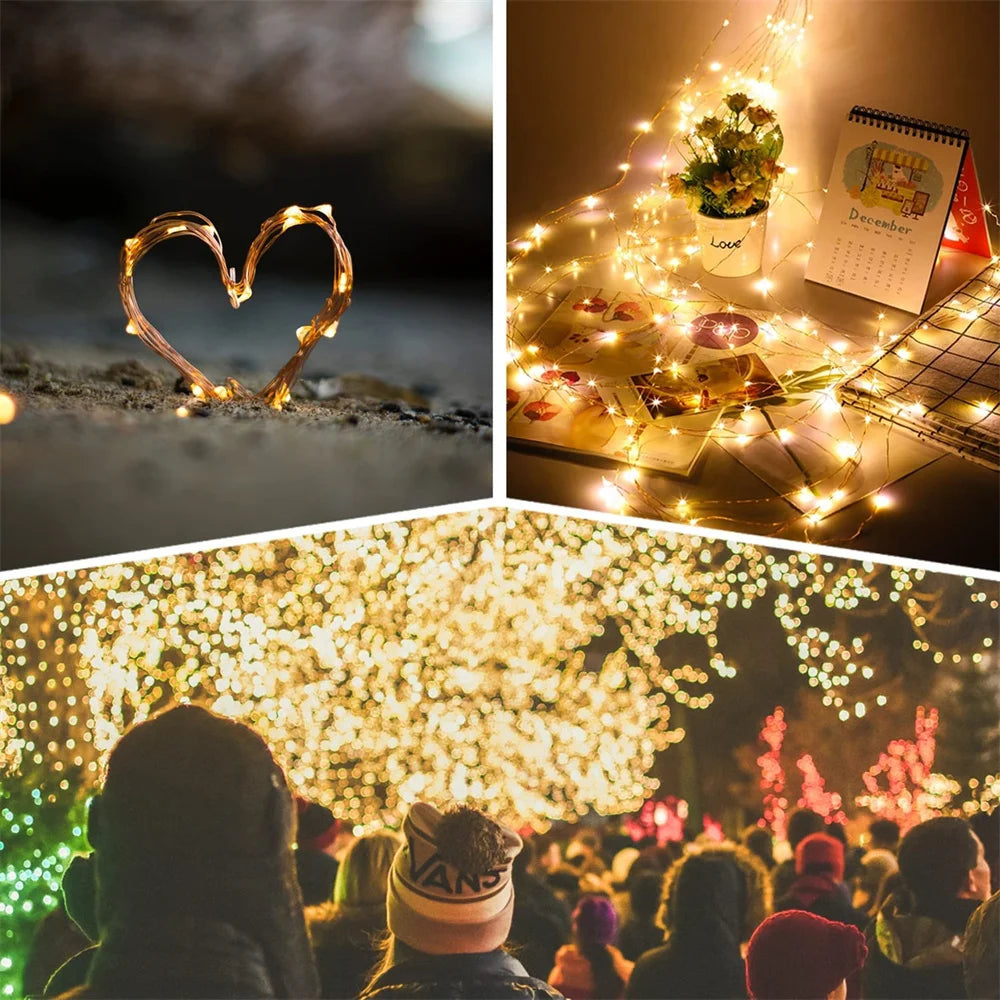 200/300 LED Outdoor Solar String Lights