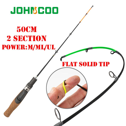 high quality 50 cm ice fishing rod with flat tip