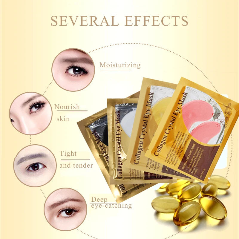 40pcs=20pairs Gold Collagen Crystal Eye Mask