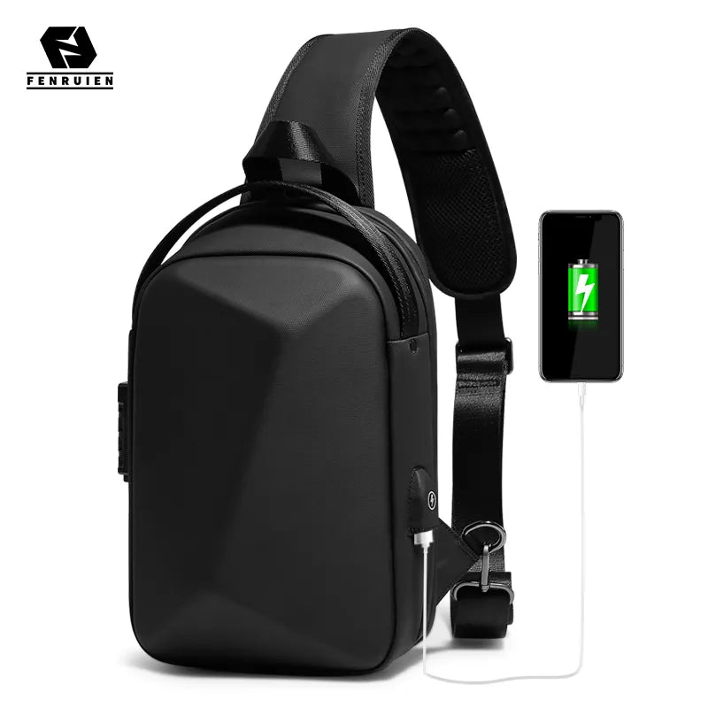 Multifunction Anti-theft Crossbody Bag with USB Charging