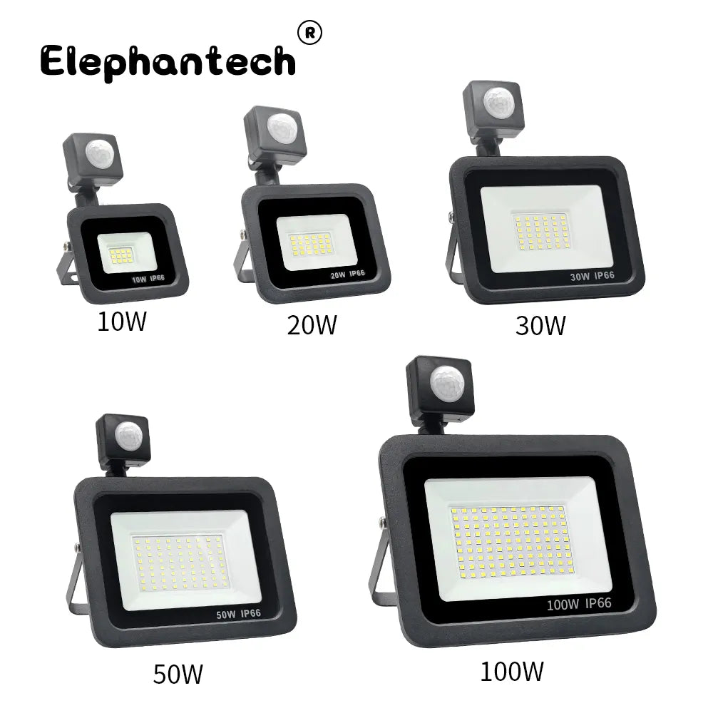 220V LED motion sensor floodlight for outdoors