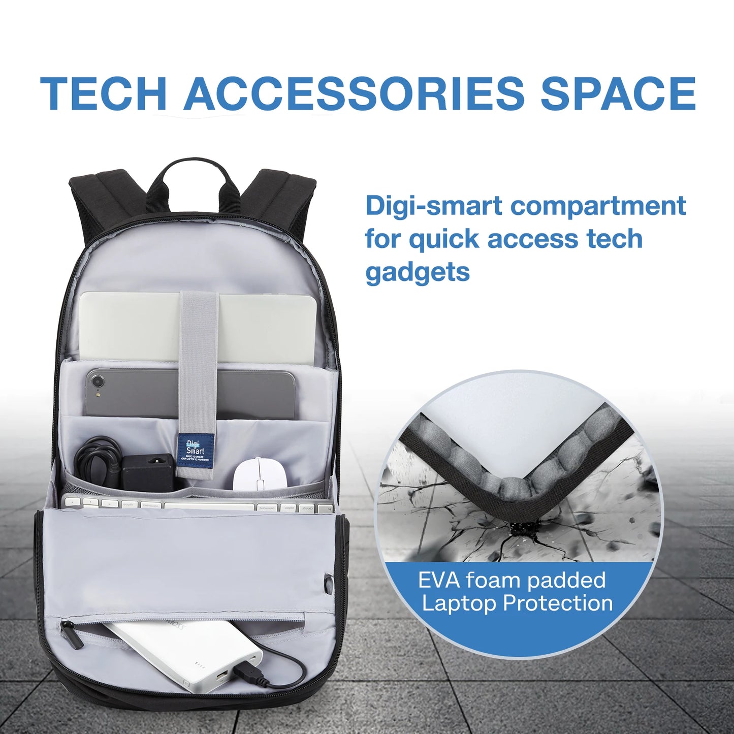 Multiple Pockets Anti-theft Laptop Backpack  with USB Charging Port