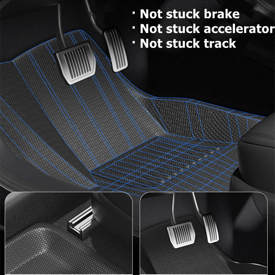 3D Waterproof All-Weather Durable Floor Mats for Tesla Model