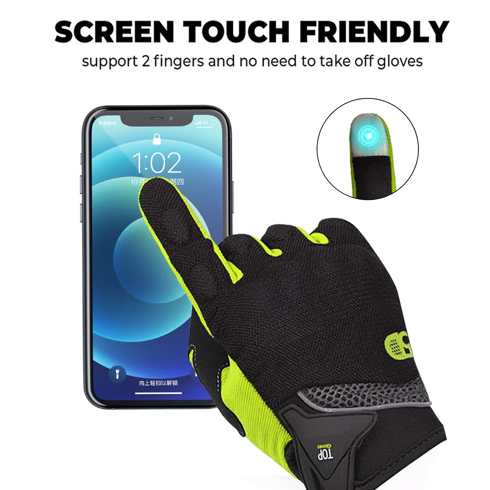 Touch Screen Breathable Motorcycle Gloves