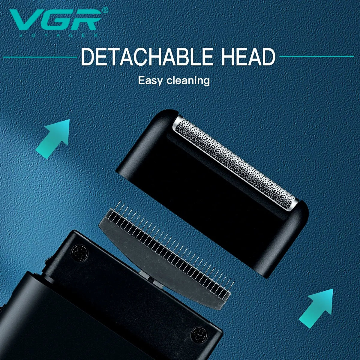 USB Charge Professional Electric Shaver for Beard with 2 Blades