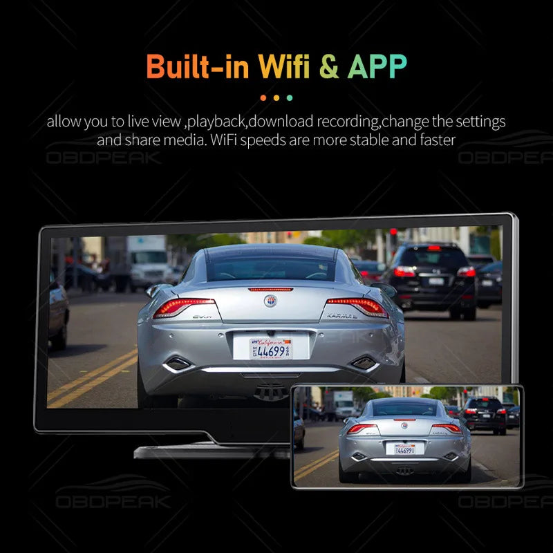 Auto Wireless Connection 5G WIFI GPS Navigation Dash Cam