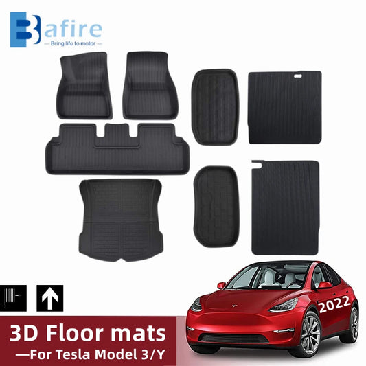 Waterproof Non-Slip Customized 3D Foot Pad For Tesla Model