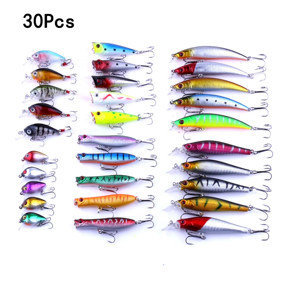 56/43/30/20/10/5 Piece Fishing Lures Kit Set