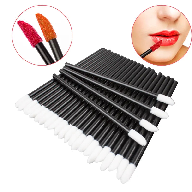 50/500/1000pcs Disposable Lip Brush Makeup Wands