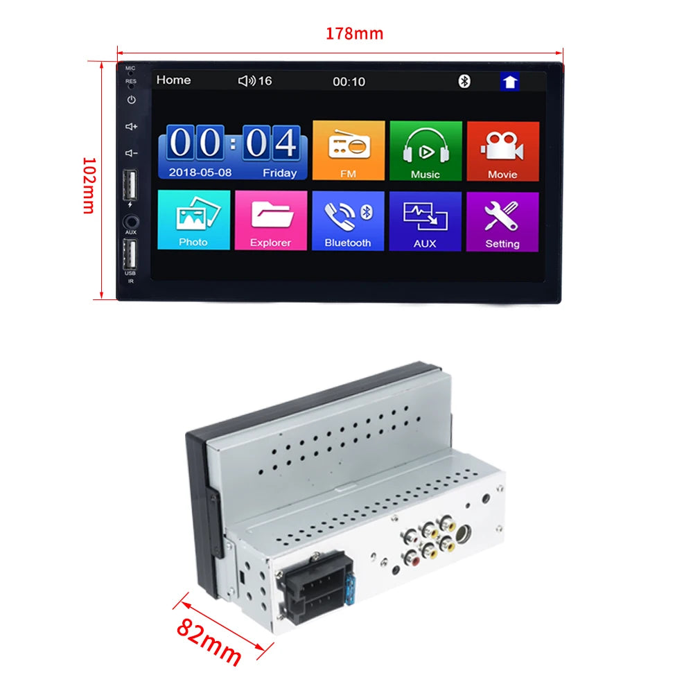 7 Inch Touch HD Capacitive Screen Car MP5 with Double USB Mirror Link