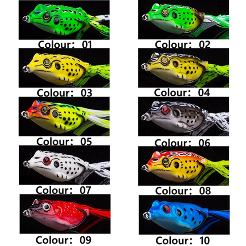 5G, 8G, 13G, and 15G Frog Fishing Lures