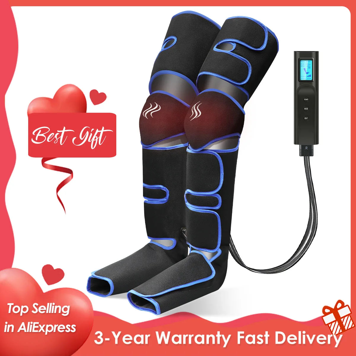 360° foot air pressure leg massager promotes blood circulation