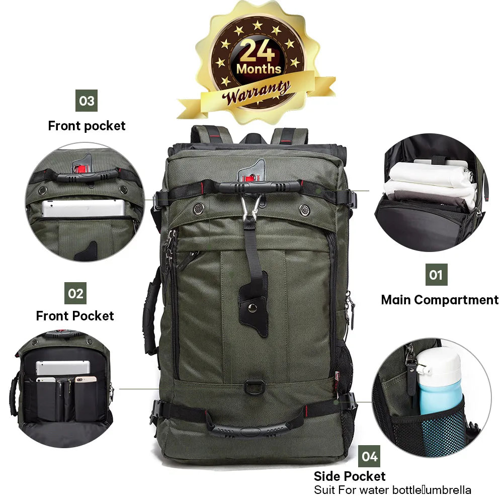 Best Quality Multifunction 50L Waterproof Travel Backpack