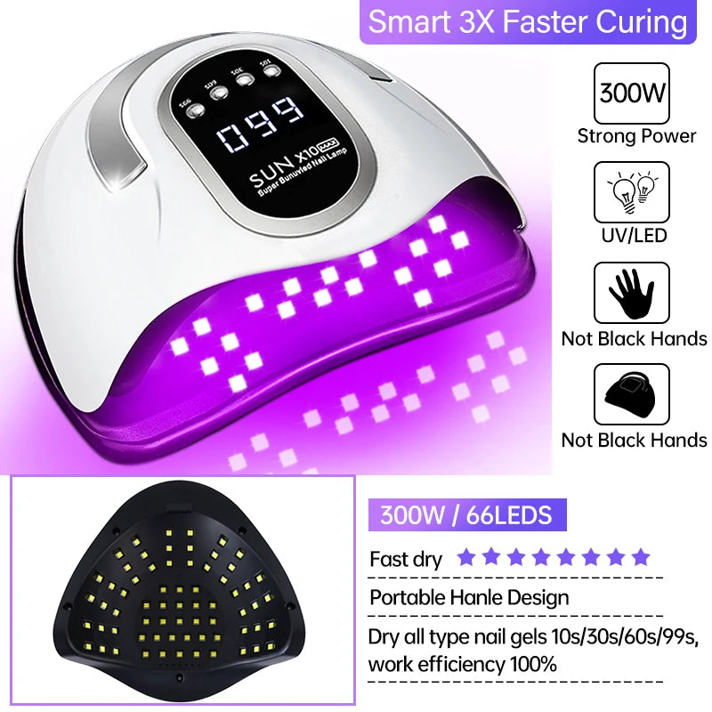 300W Professional Nail Dryer Lamp for Manicure