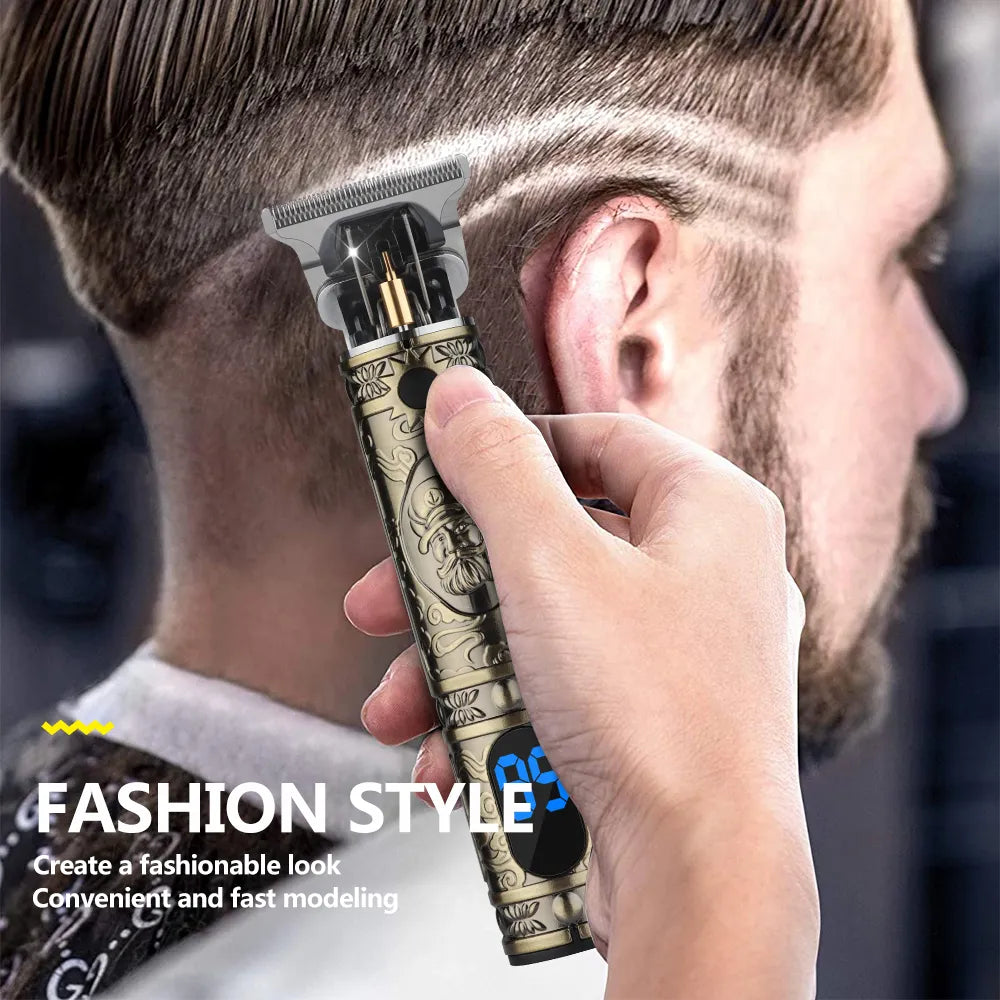 USB Vintage 0MM Hair Cutting Machine for Men