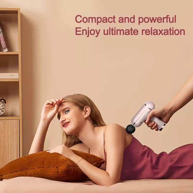 Portable LCD Display Massage Gun for Muscle Relaxation and Pain Relief