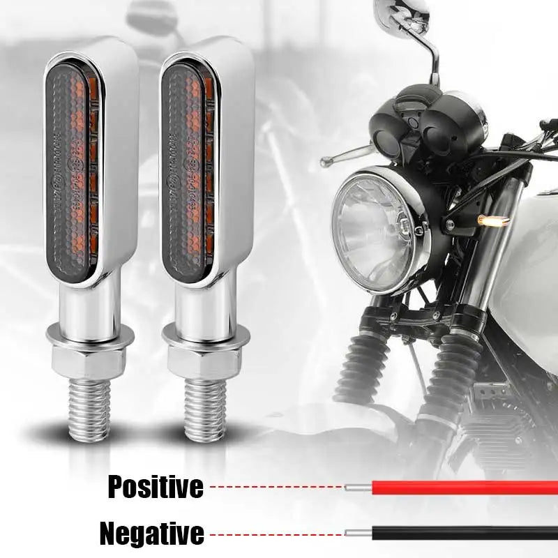 8mm 12V Mini LED Motorcycle Turn Signal Light Indicators