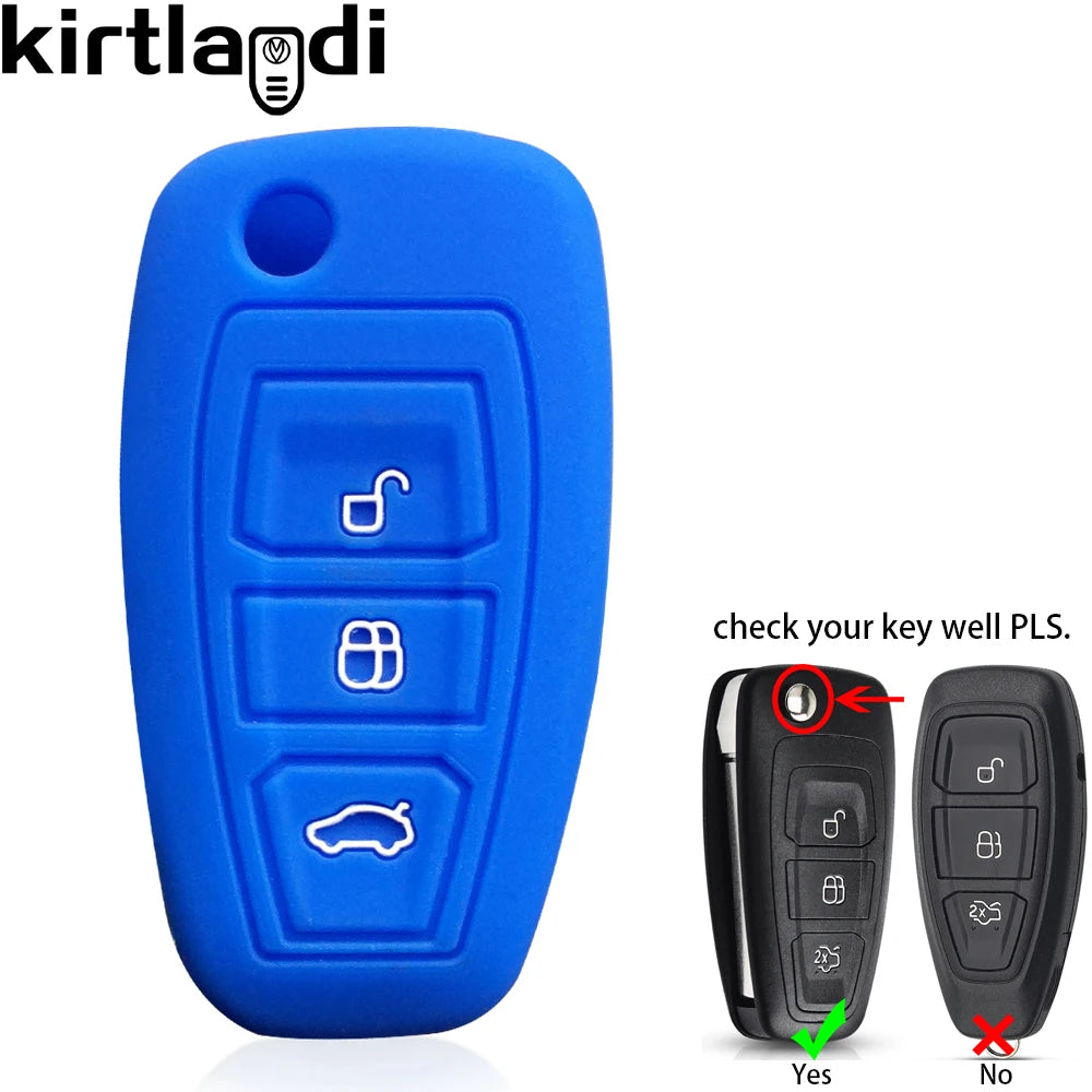 Silicone Car Key Case Shell for Ford