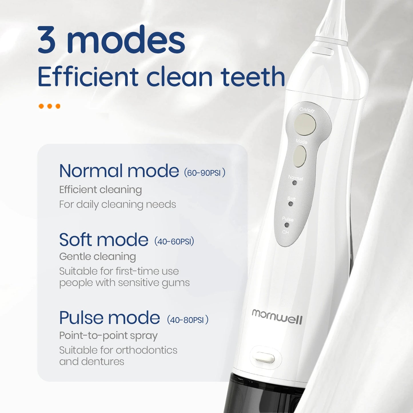 USB Rechargeable Oral Irrigator  with 300ML Water Tank