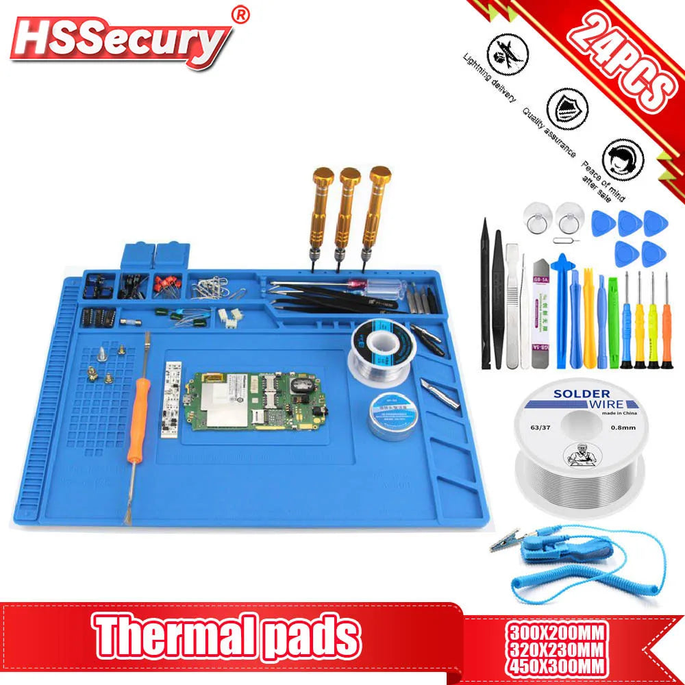 Heat Insulation Soldering Mat Repair Tool Kit