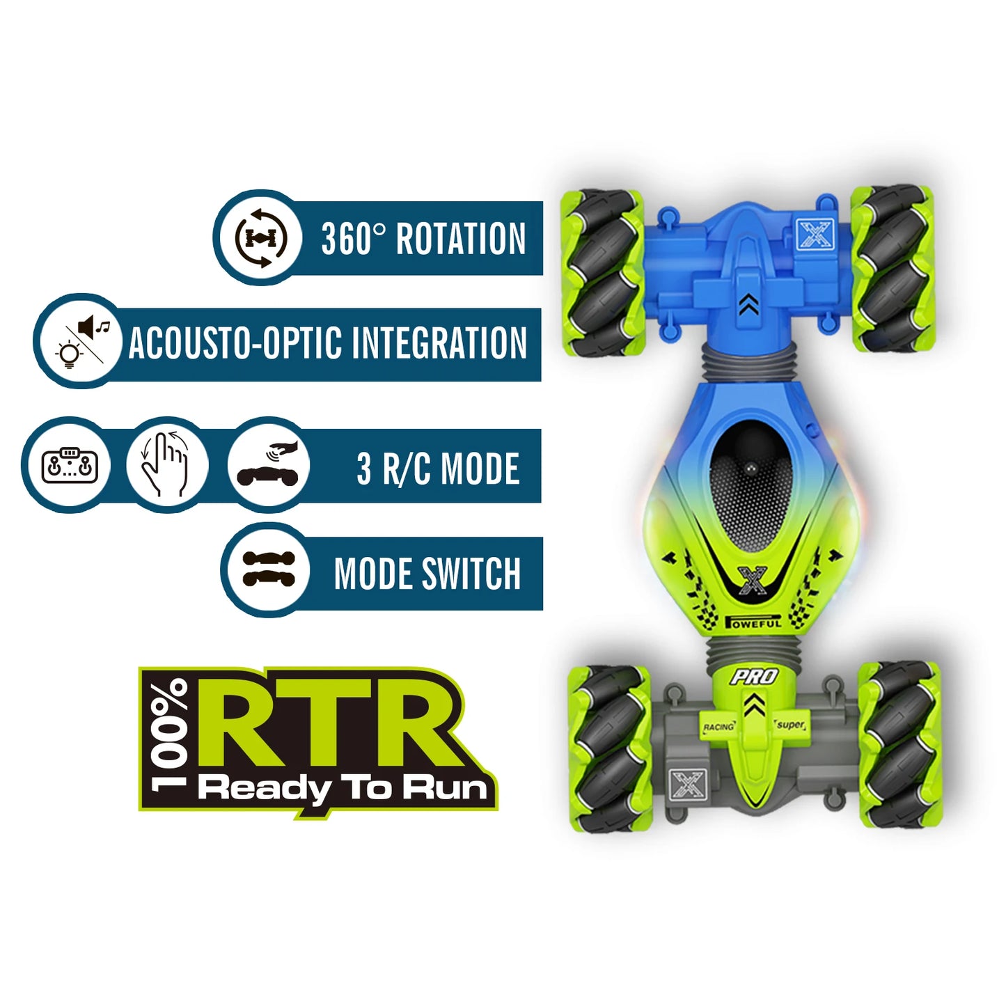 RC Stunt Car 2.4G Radio Cars with Watch Gesture Sensor
