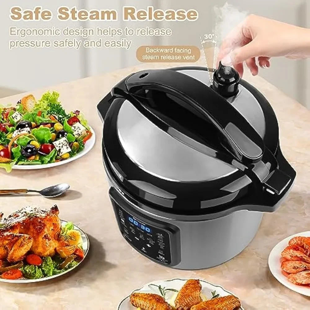 2024 New Electric Pressure Cooker: 6 Quart 9-in-1 Multi-Functional Pressure Pot