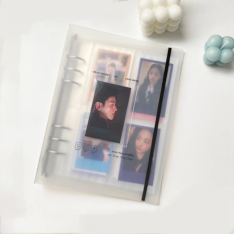 Photocard Blinder A5 Photocard Holder Kpop Polaroid Album Card Storage Collect Book Scrapbook Loose-leaf Photo Album Organizer