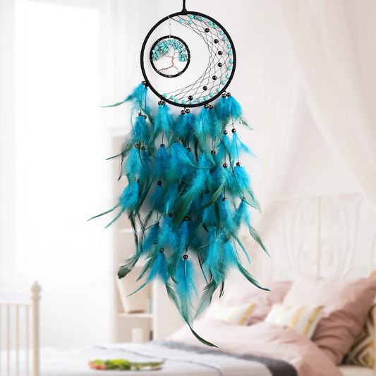 Gem Crystal Tree Of Life Dream Catcher