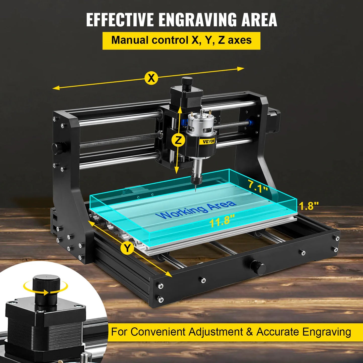 Pro Mini Laser Engraving Machine 3 Axis w/ Offline Controller