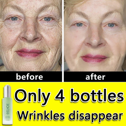 Anti-Aging Serum with Collagen and Firming Facial Oil to Remove Wrinkles and Fine Lines