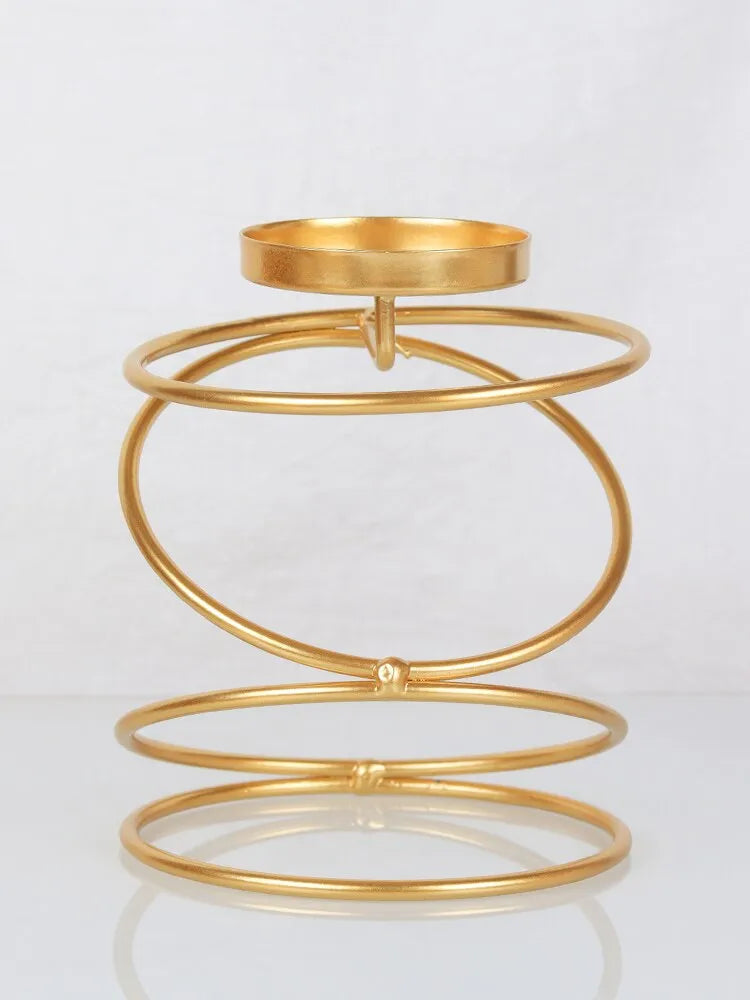 Ins Luxury Style Metal Candle Holders Simple Golden Wedding Decoration Bar Party Living Room Decor Home Decor Candlestick