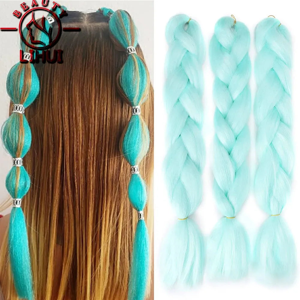 24inch Pure/Ombre Color Jumbo Braid Hair