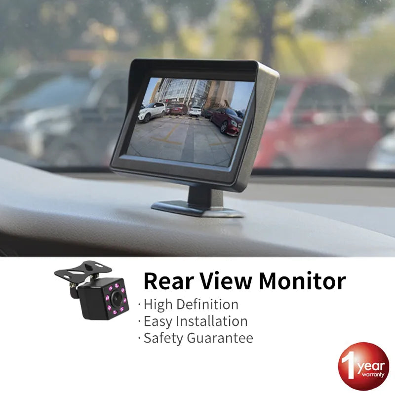 Car Monitor 4.3" Screen for Rear View Reverse Camera