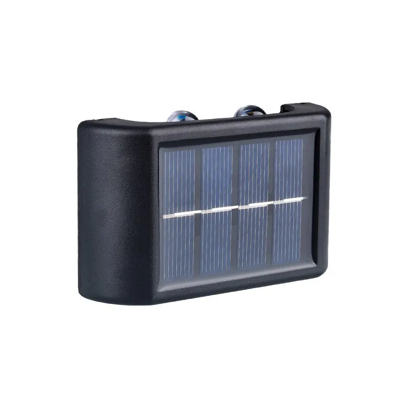4LED Beads Up and Down Light Solar Powered Waterproof Wall Light for Courtyard Garden Carport