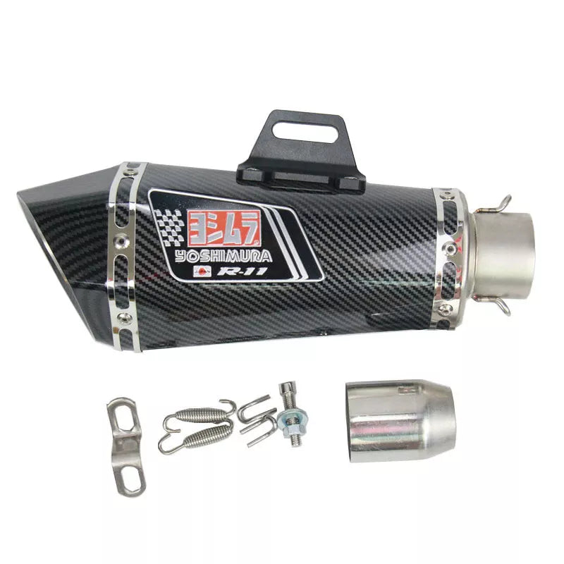 Universal 36-51mm Motorcycle Exhaust With Stickers Or Laser Logo