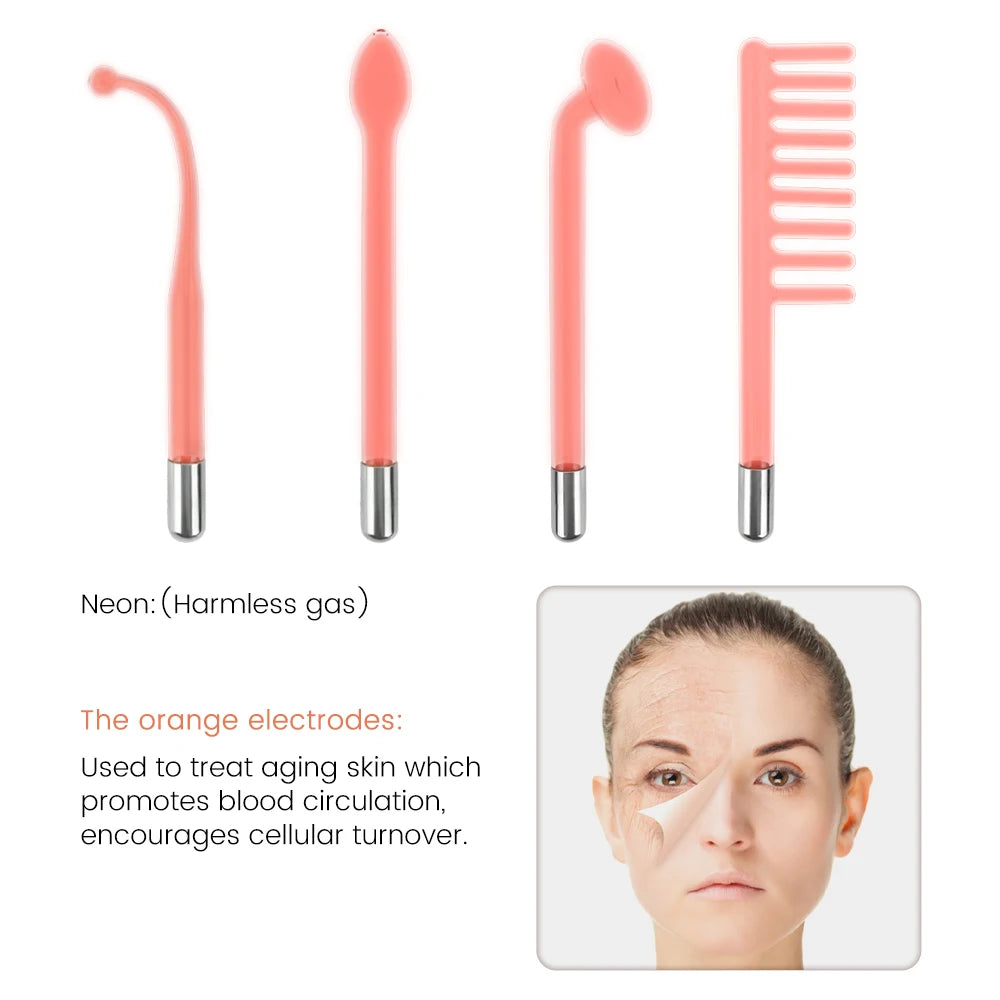 4 in 1 High Frequency Electrode Wand for Acne Spot Remover