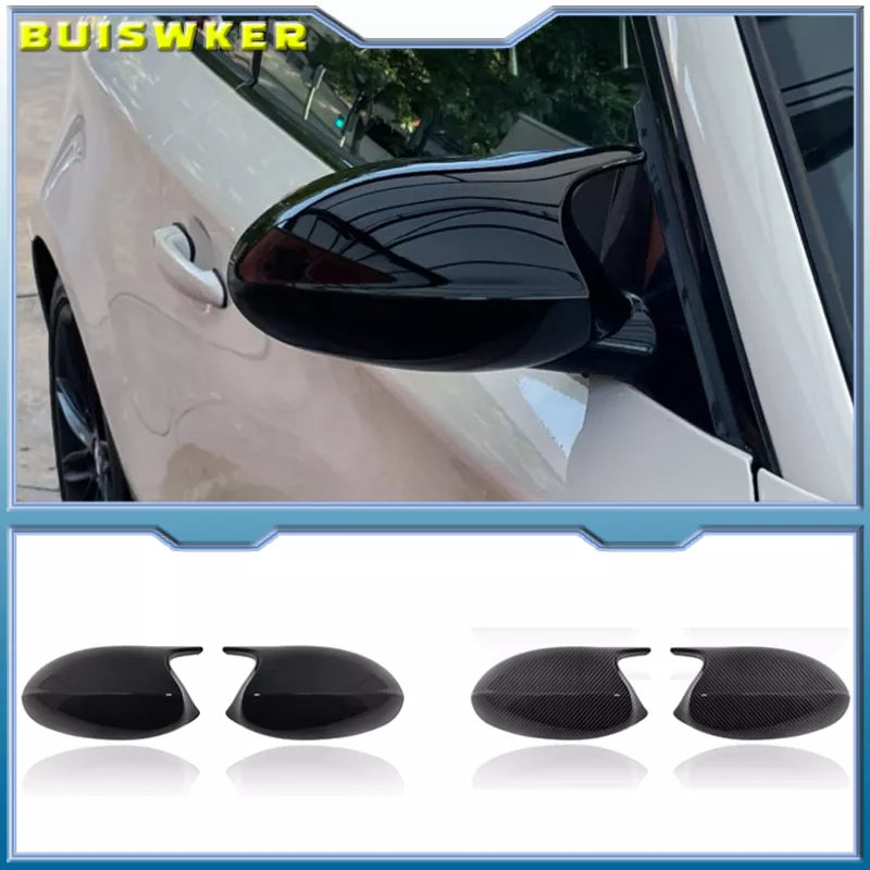 2x Mirror Cover Car Side Door Rearview Cover Cap For BMW