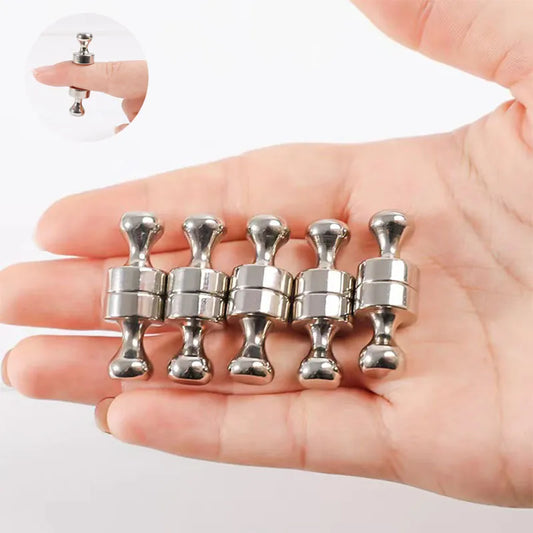 3/5/10/12pcs Super Strong Neodymium Magnetic Pushpins Sucker Thumbtack Durable Steel Magnet Push Pin for Refrigerator Whiteboard