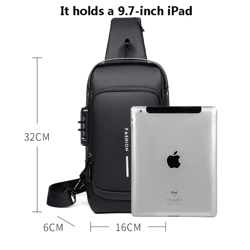 Multifunction Anti-theft USB Crossbody bag