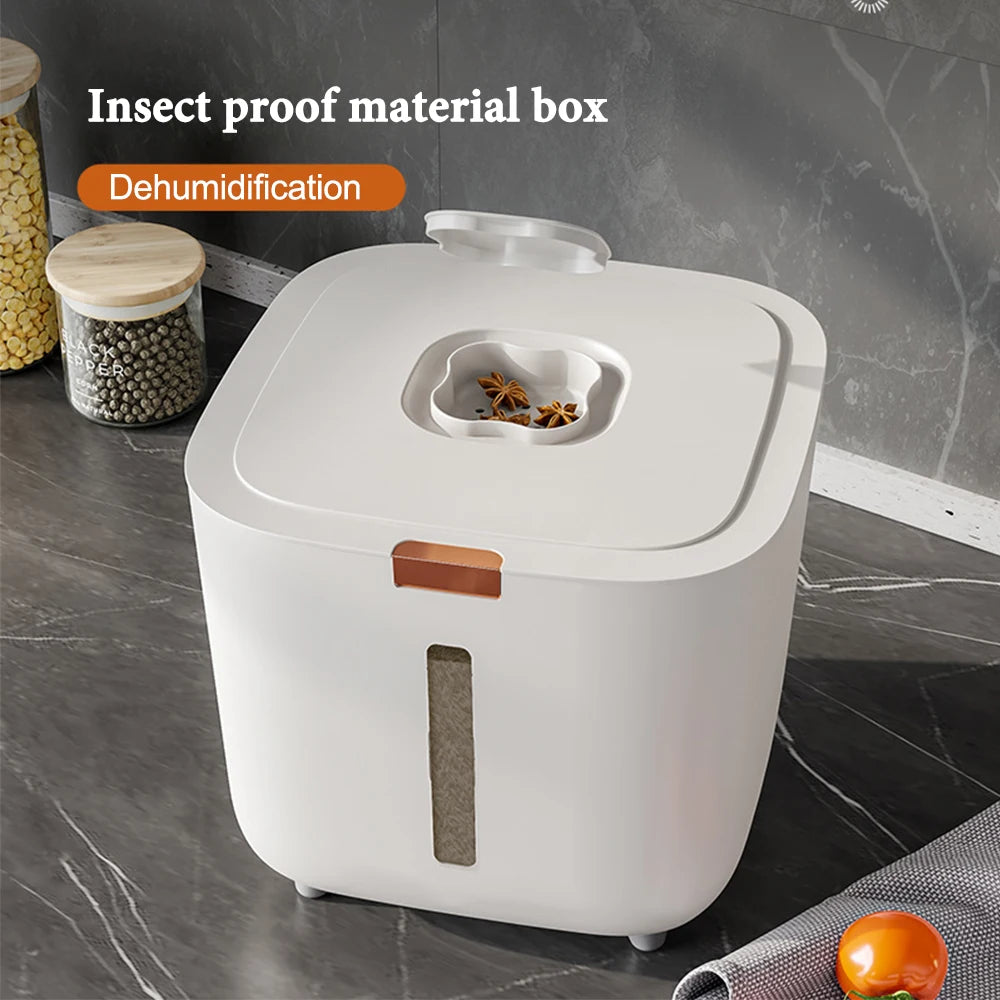 Insect Proof Moisture Proof Rice Box Grain Sealed Jar Kitchen Container 5/10KG Storage Kitchen Container Storage Box with Lid