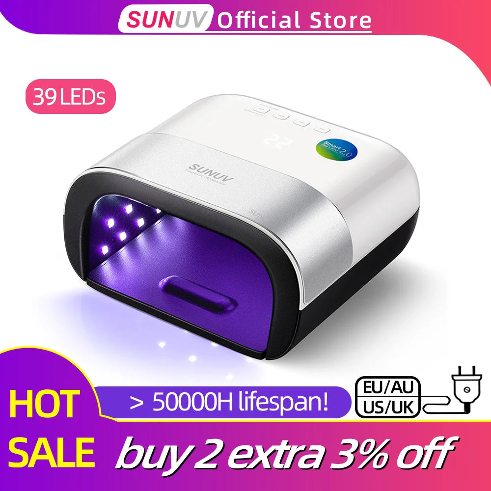 Smart 2.0 48W UV LED Lamp Nail with Smart Timer Nail Dryer