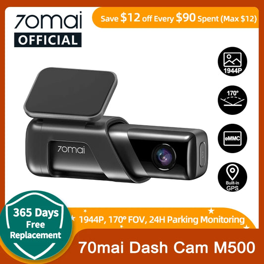 70mai Dash Cam For Parking Monitoring with built-in Storage