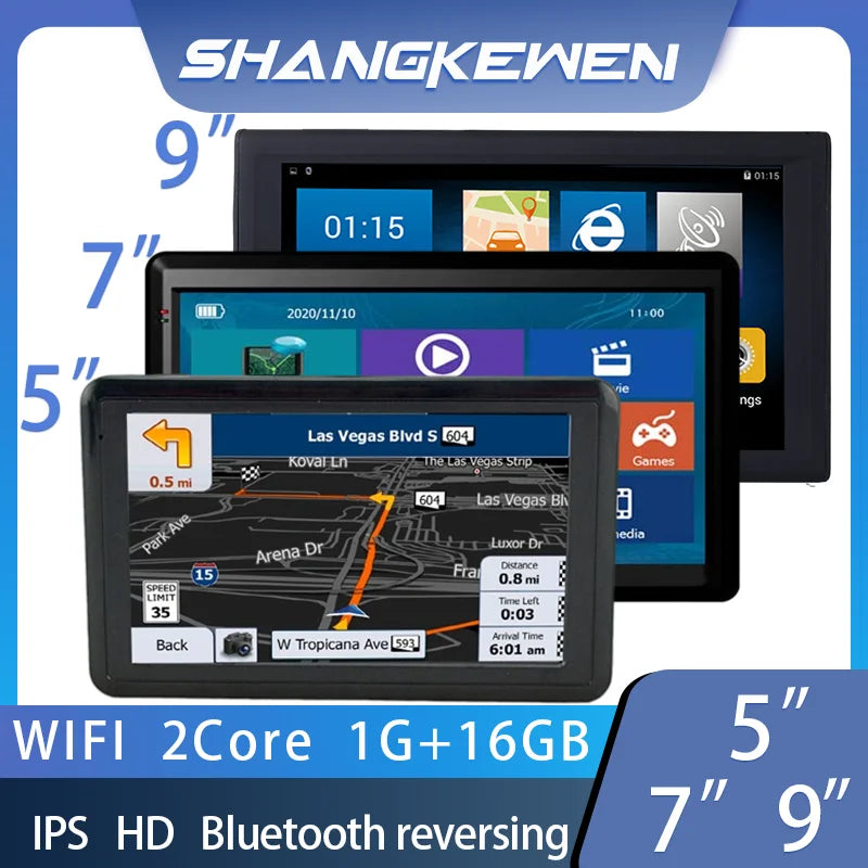 5 7 9 Inches Car GPS Touch Screen Navigators