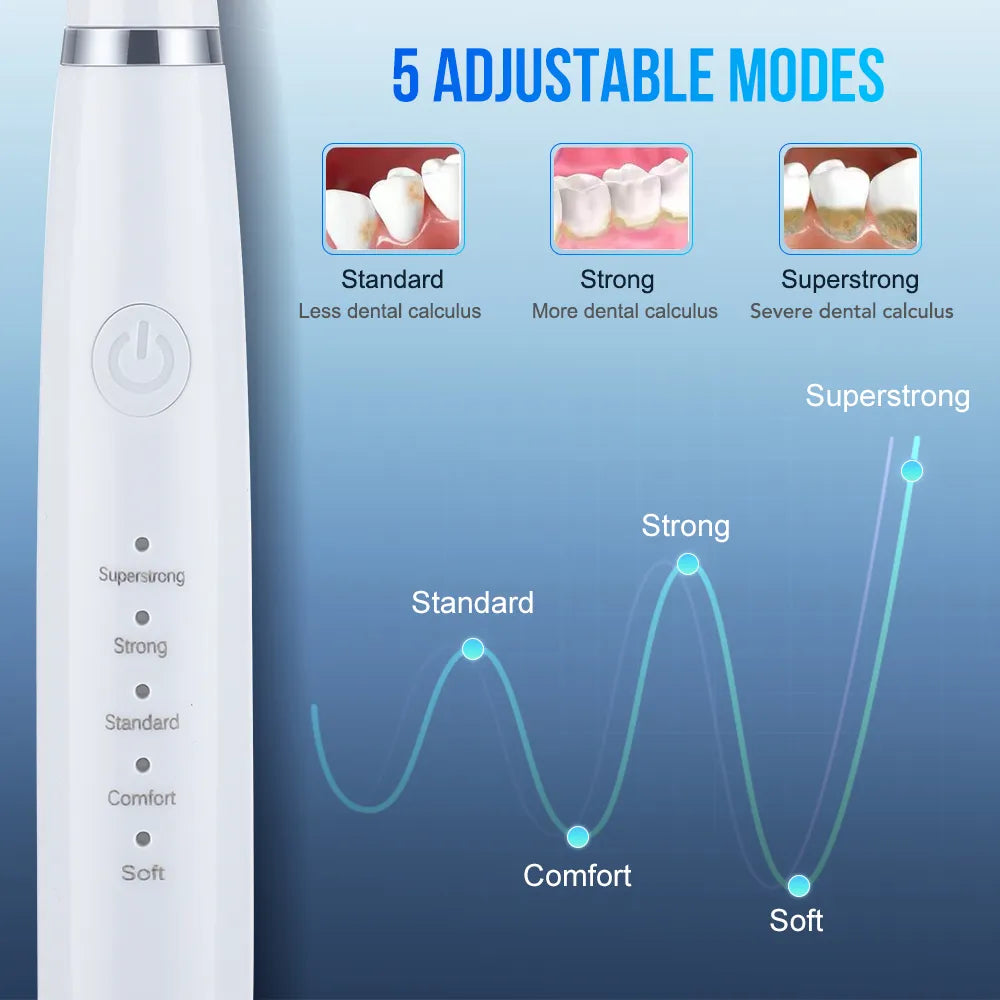Electric Toothbrush Sonic Dental Teeth Whitening Kit Tooth Whitener Calculus Tartar Remover Tools Cleaner Stain Oral Care