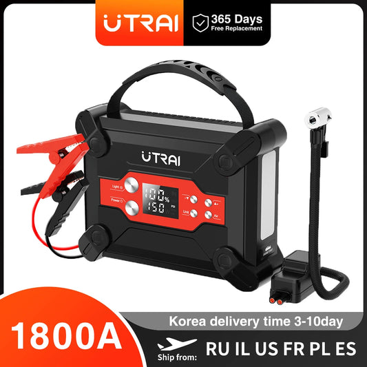 1800A Jump Starter with Air Compressor Power Bank