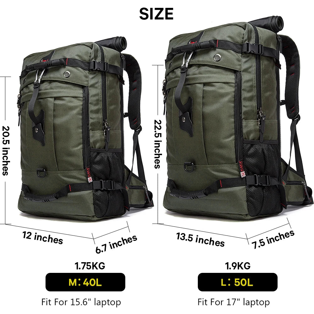 Best Quality Multifunction 50L Waterproof Travel Backpack