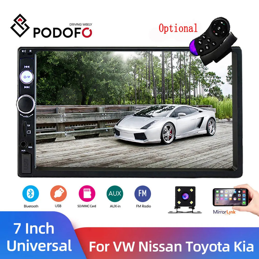 Bluetooth 2D Car Radio Multimedia Player