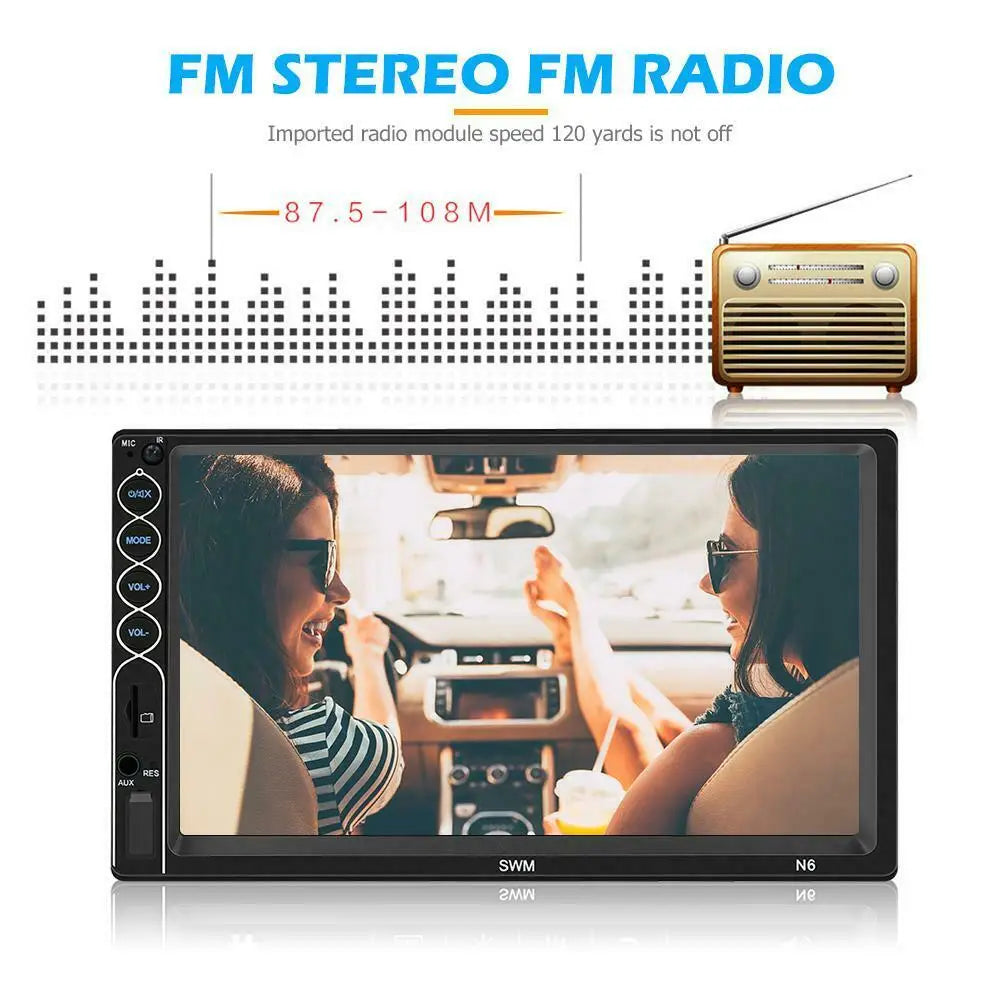 7-inch touch-screen Bluetooth USB car stereo